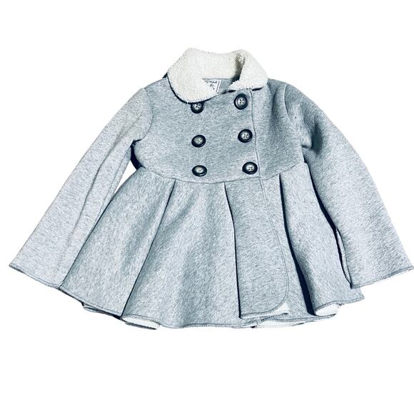 Mack & Co Other - Mack & Co. Size 3T Dressy Peacoat Gray Toddler Girl Fleece Lined Warm Pleated